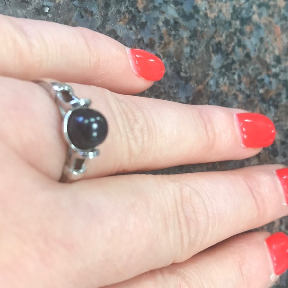 Fortune Teller ring black pearl by Vantel Pearls🖤 - Picture 2 of 5